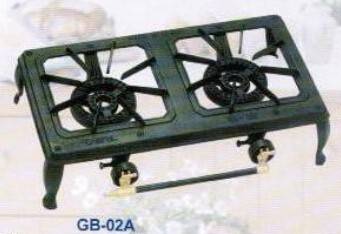 cheap black painted cast iron gas burner /two burners