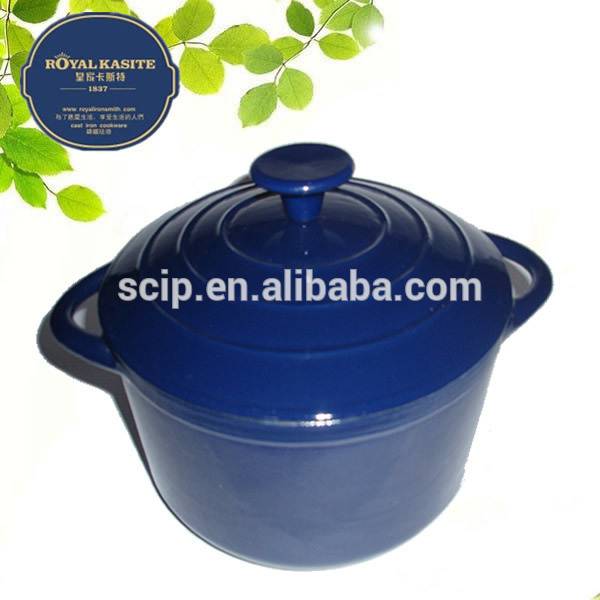 Porcelain coated cast iron cookware