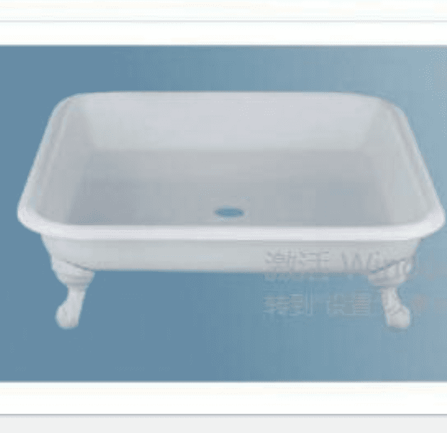 flat wash basin white enamel pedestal sink