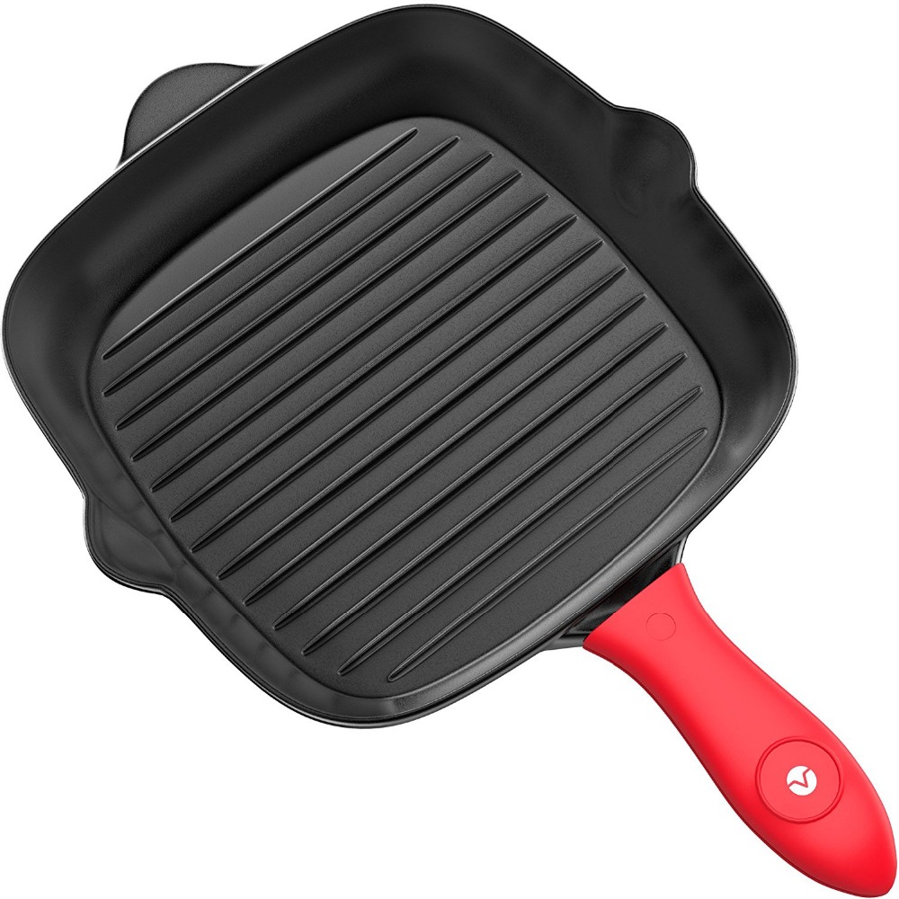 Good User Reputation for Antique Cast Iron Statues -
 Cast iron pre-seasoned griddle pan for BBQ outdoor cookware set – KASITE