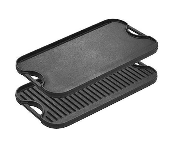 Large Nonstick Preseasoned Cast Iron Reversible Grill Griddle for Kitchen Stove Top