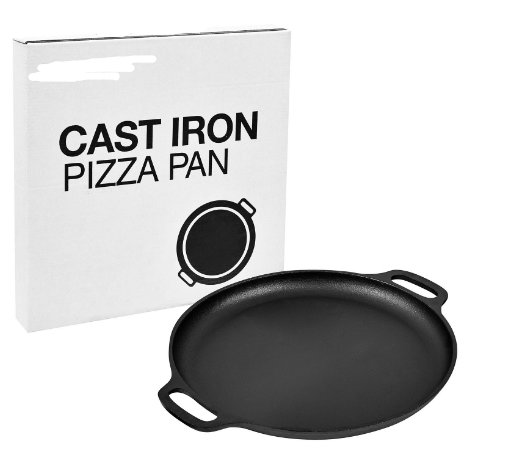 Carbon Steel cast iron Foil Pizza Pan Cake Mold Double Grill Pan