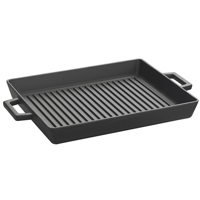 Factory selling Cast Iron Casserole And Fry Pans -
 Cast Iron Grill Pan, Black 10*12inch – KASITE
