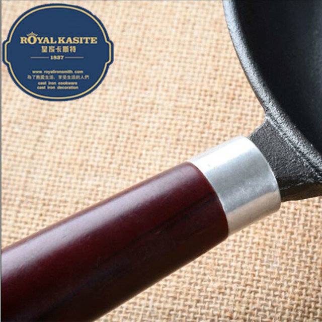 Wholesale Enameled Cast Iron Muffin Pan -
 Black Round Enamel Cast Iron Skillet with Single Handle – KASITE
