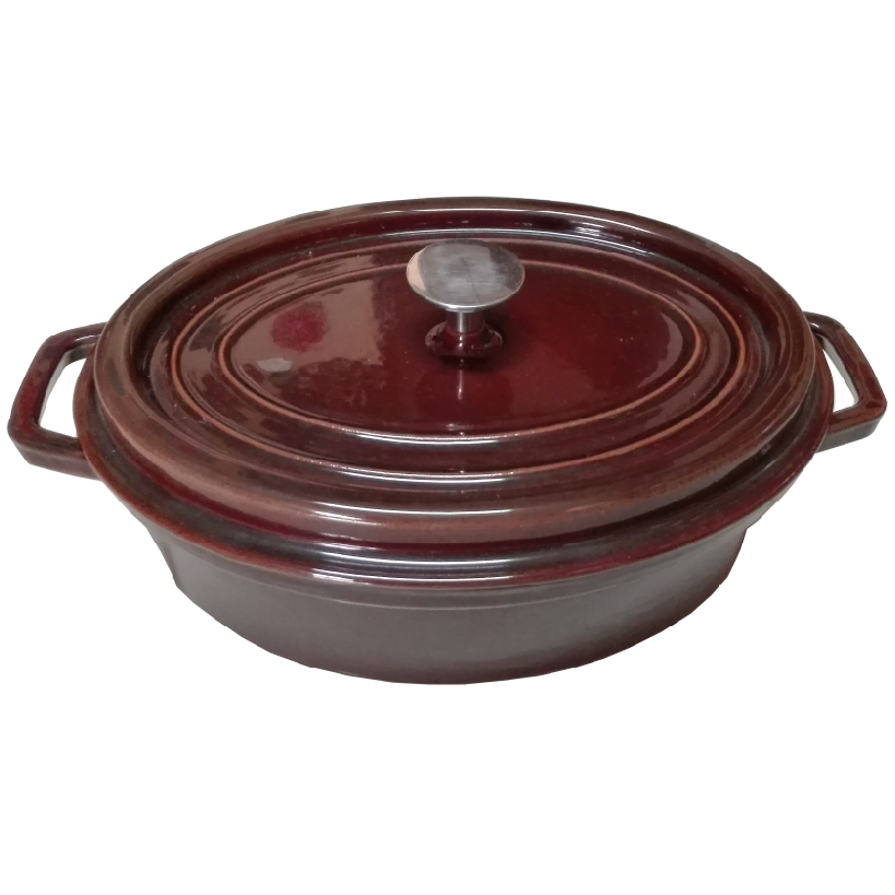 induction enameled cast iron oval casserole cast iron saucepot cast iron pot