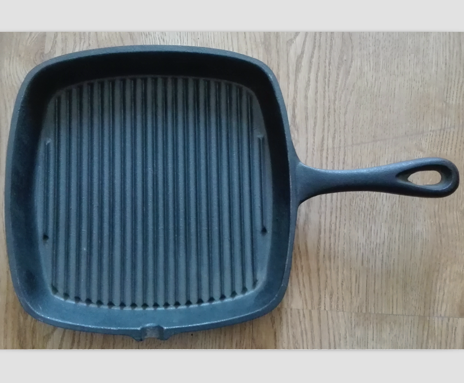 Amazon hot sale preseasoned cast iron grill pan cast iron fry pan