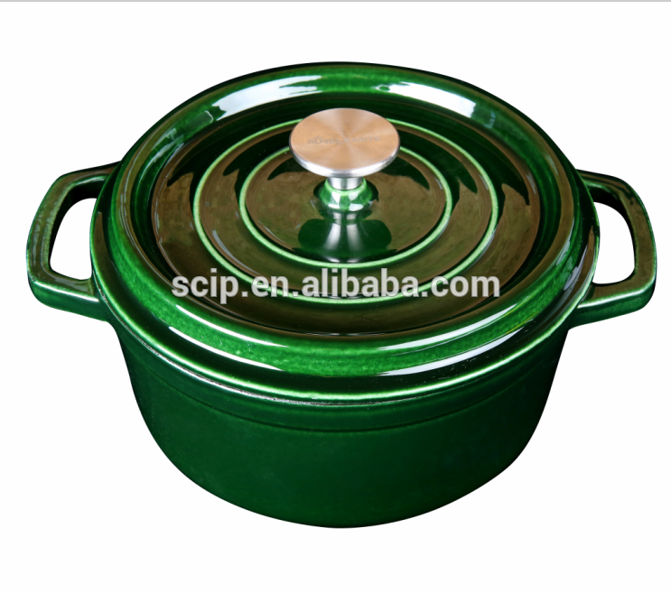Amazon hot sale induction cast iron enamel casserole stew pot dutch oven