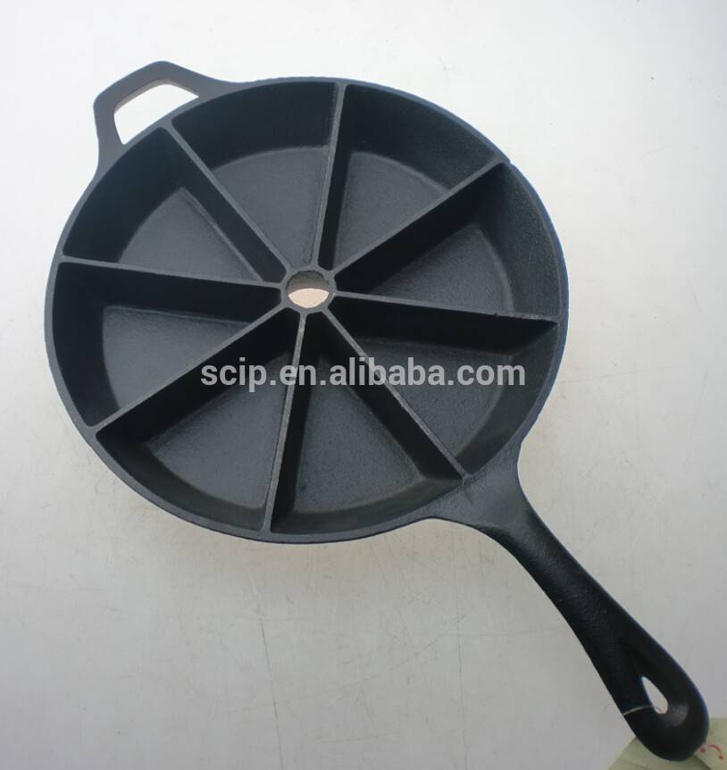 8 divided cast iron pan/fry pan/grilles pan/griddles