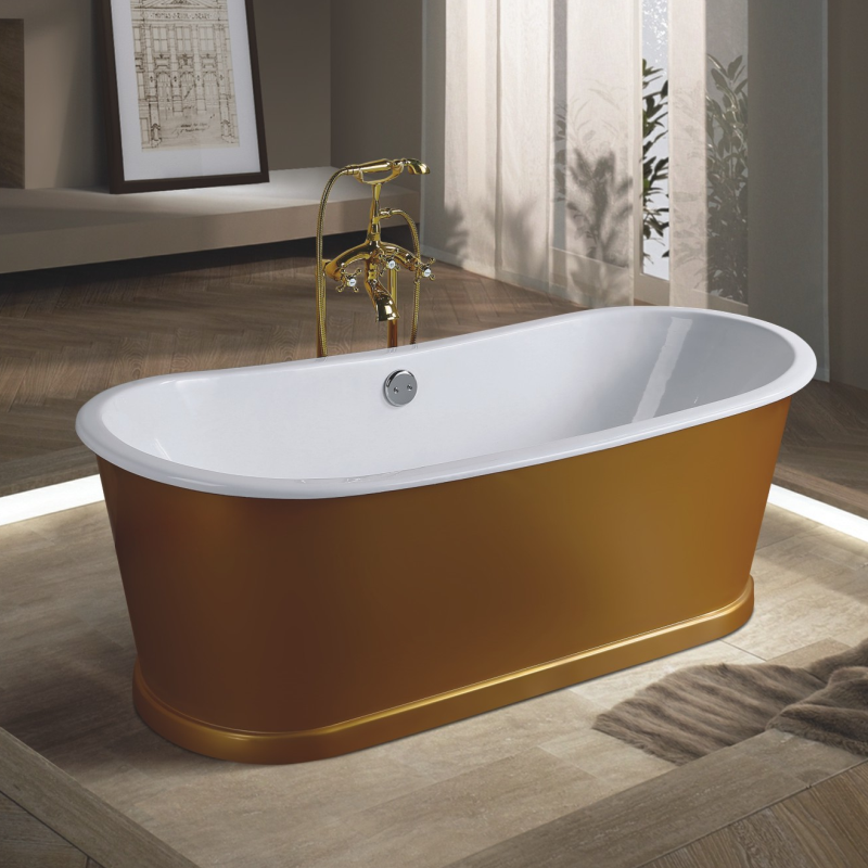 brown lavatory acrylic freestanding bathroom tub