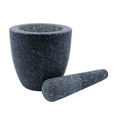 Bottom price Handpainting Ceramic Teapot -
 Large Natural Grey Granite Mortar & Pestle Stone Grinder for Spices, Seasonings, Pastes, Pestos and Guacamole – KASITE