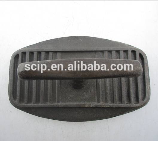 high quality preseasoned cast iron meat press cast iron grill plate for sale