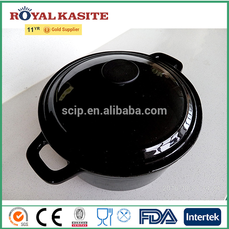 wholesale new design colorful enamel coated cast iron earthen pot kitchenware
