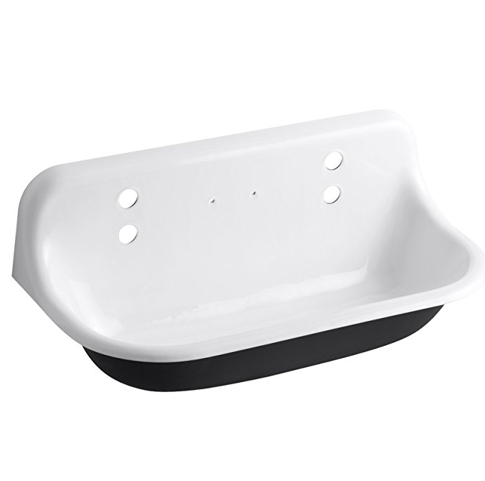 Factory making Cast Iron Cookware -
 Cast Iron Wash Sink, White – KASITE
