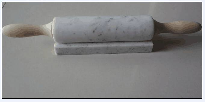 good quality white marble rolling pin