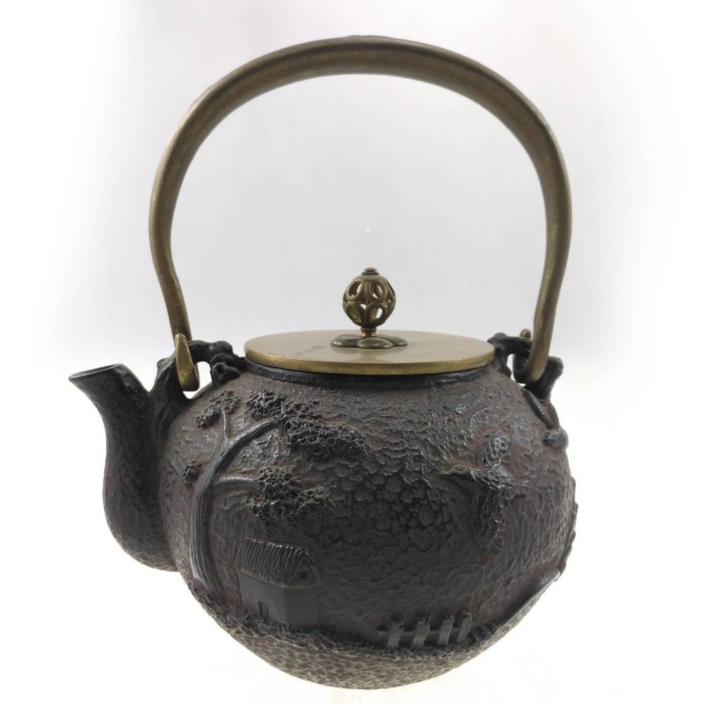 13 years golden supplier oriental cast iron metallic teapot infuser