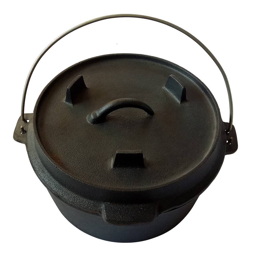 round cast iron Pre-seasoned camp dutch oven pot, 13 years Alibaba gold supplier