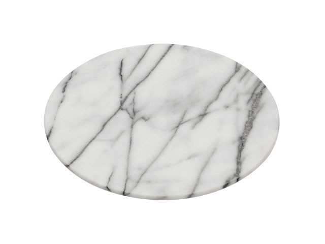 cheap high quality round white marble chopping board marble cheese slab