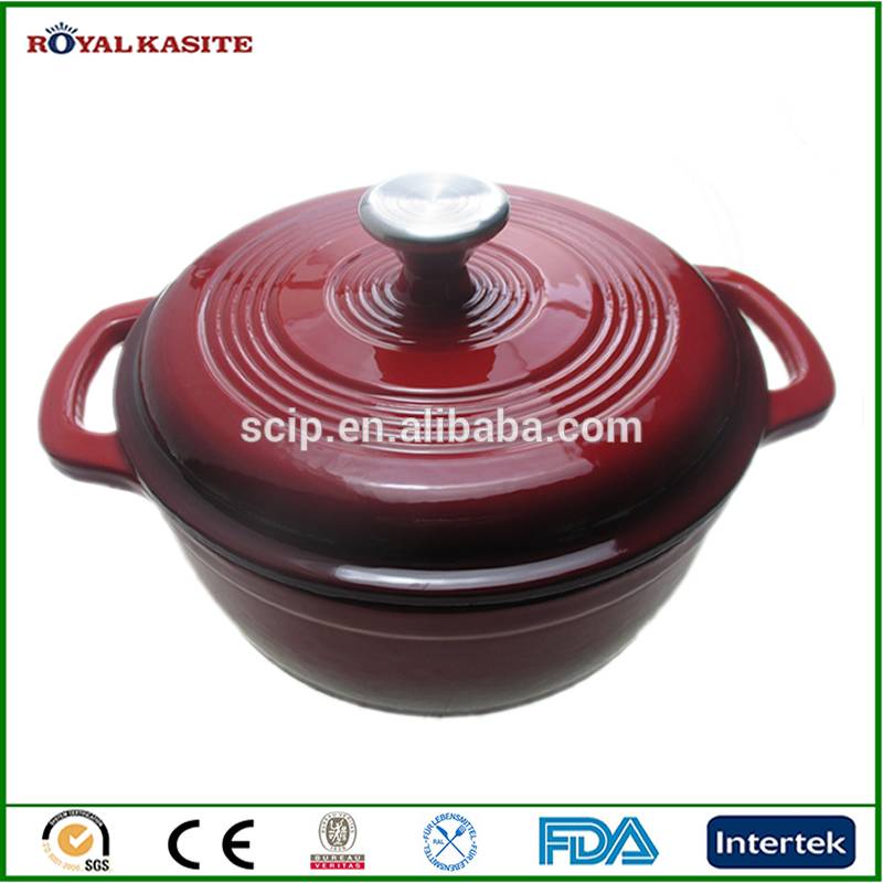 China wholesale Teapot With Metal Lid -
 Porcelain Enamel Coated Cast-Iron Dutch Oven – KASITE