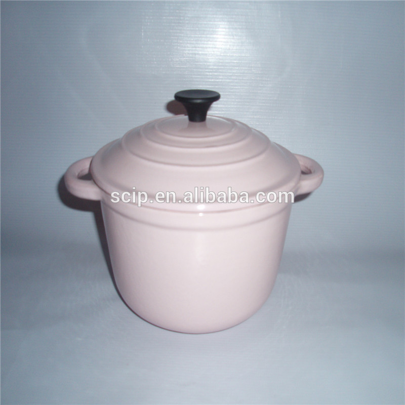 Factory Custom cooks evenly enamel coated cast iron cookware
