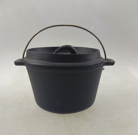 13 years golden supplier cast iron dutch oven pot in Pre-seasoned coating for camping and BBQ