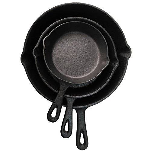 high quality pre seasoned cookware set cast iron oil free frying pan skillet