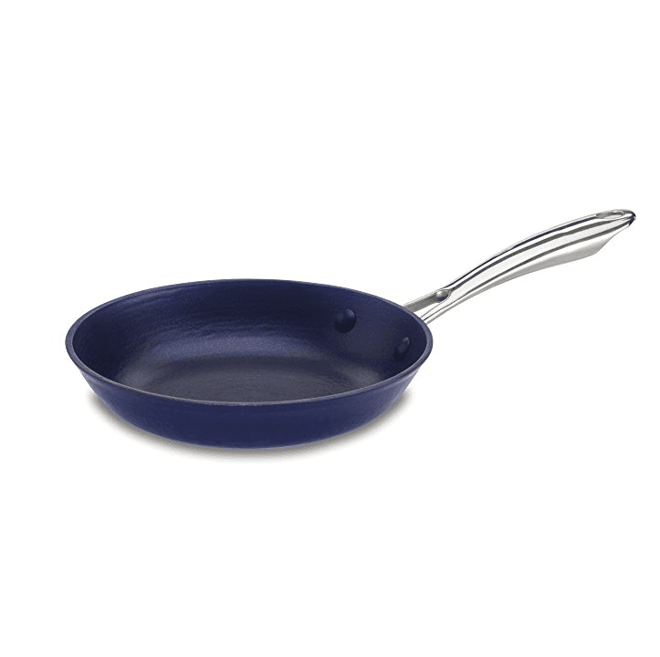 Non-Stick Cast Iron Fry Pan, 8", blue