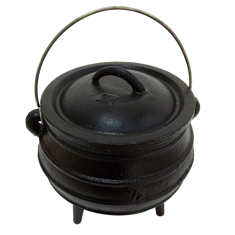 Cuisiland Cast Iron Potjie pot, camping pot, South African pot for outdoor  garden (14QT)