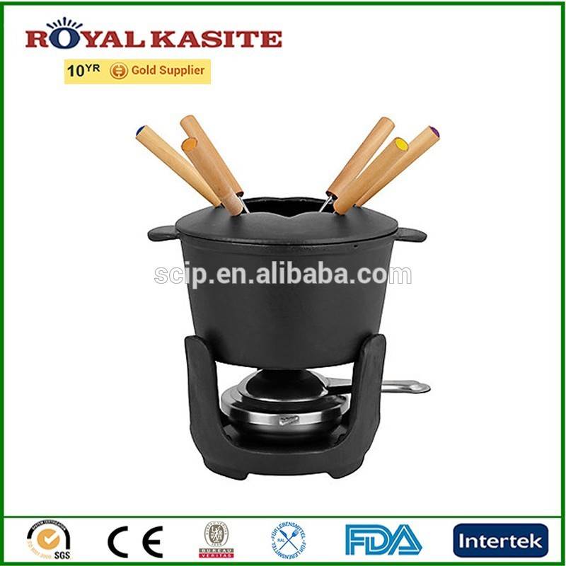 Chinese fondue set/Mini cast iron fondue/fondue pot