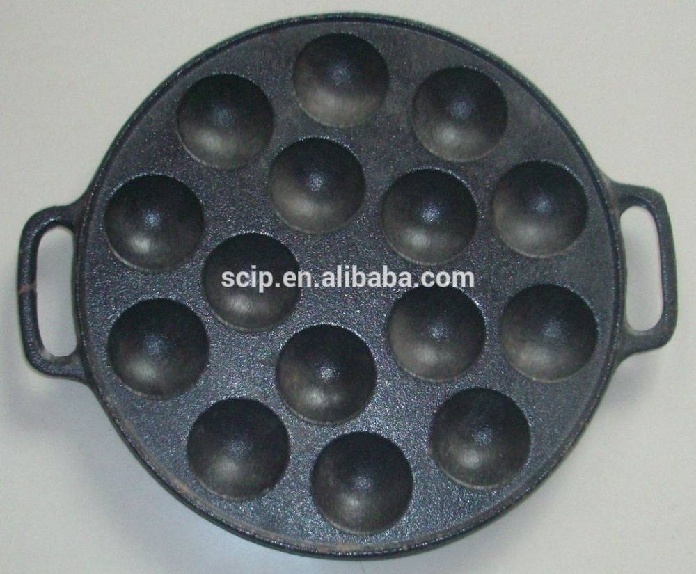 Pre-seasoned cast iron cake baking pan