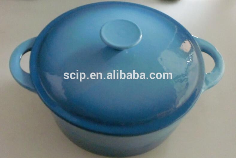 China OEM Heat Resistant Glass Teapot -
 5L FDA certification light green enamel cast iron cassrole with lid 24cm – KASITE