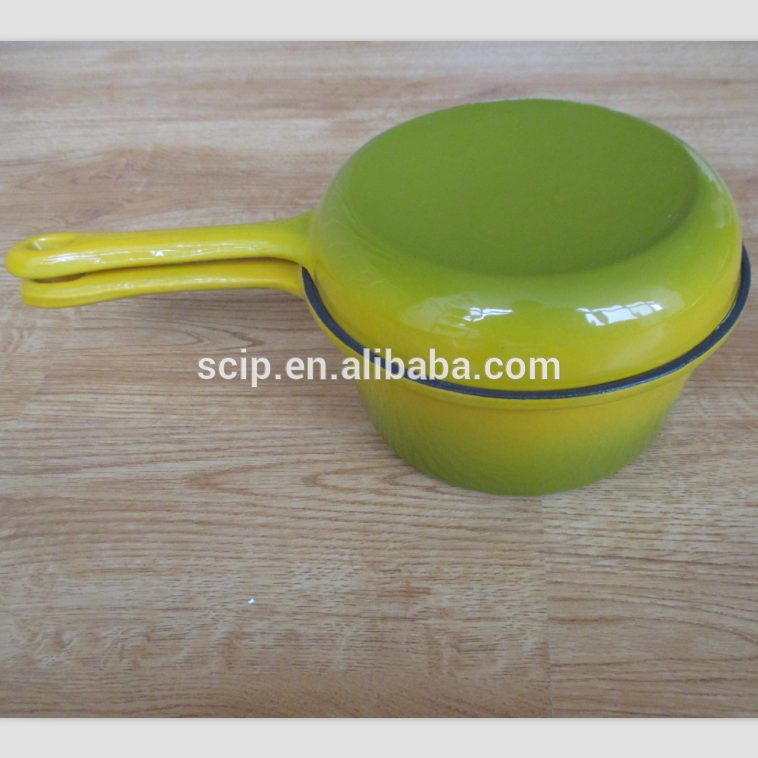 Non Stick Cast Iron sauce pan With Enamel Coated