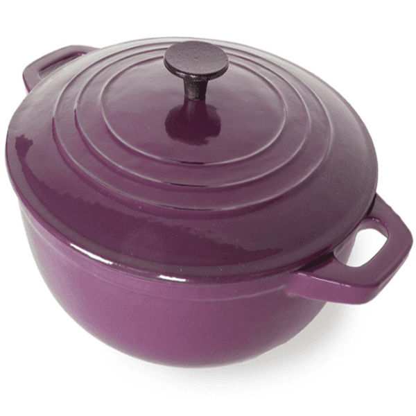 Factory best selling Light Cast Iron Cookware -
 3 Quart Cast Iron Enamel Covered Dutch Oven Cooking Dish with Lid – KASITE