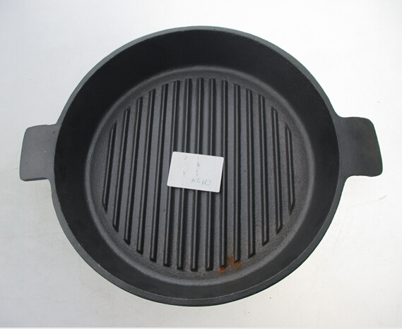 New style cheap round preseasoned cast iron fry pan cast iron griddle pans