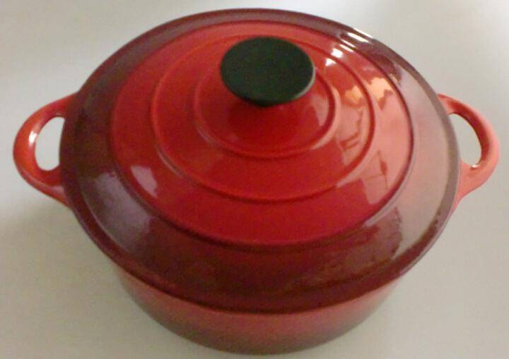 Professional ChinaPorcelain Teapot -
 5L FDA certification enamel cast iron cassrole with lid 24cm – KASITE