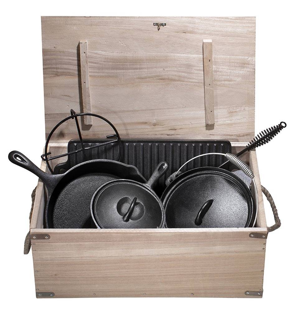 Factory wholesale Iron Cast Grill Pan -
 Wholesale cast iron cookware pan set ,8 pieces – KASITE