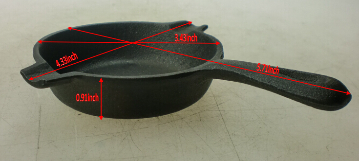 new arrival FDA certification preseasoned cast iron 3.5 inch mini skillet frying pan