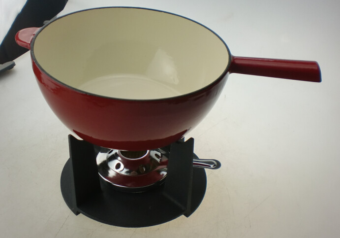 new fasion high quality cast iron fondue set