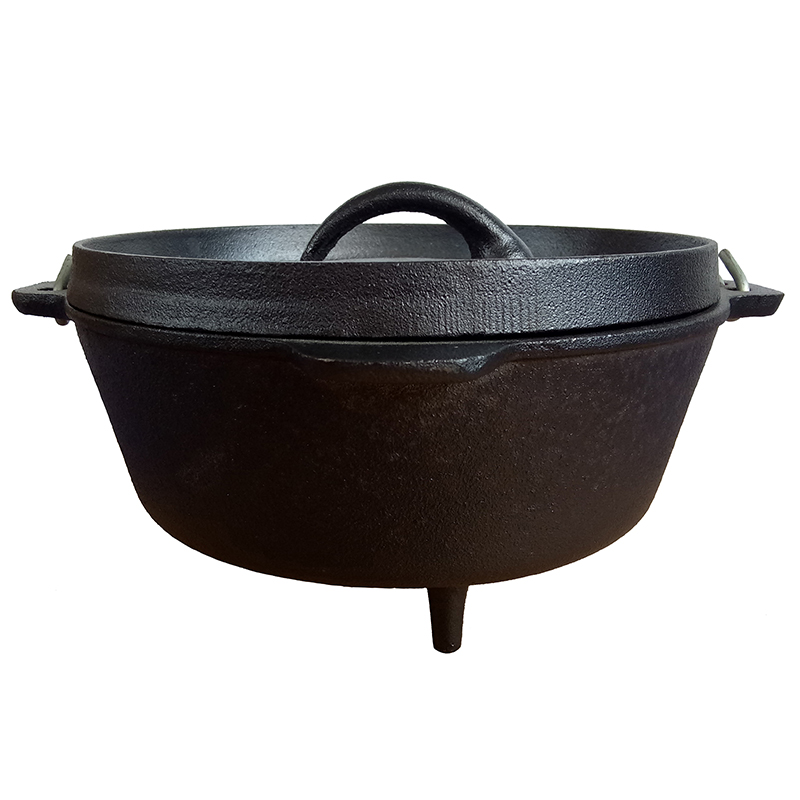 100% Original Hand Make Iron Teapot -
 Pre-season camping cookware /cast iron dutch oven – KASITE
