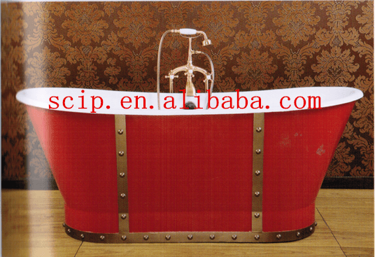 Hot New Products Antique Glass Teapots -
 color red new design freestanding cast iron bathtub – KASITE
