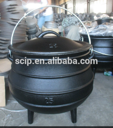 new style cast iron South Africa cauldron pot