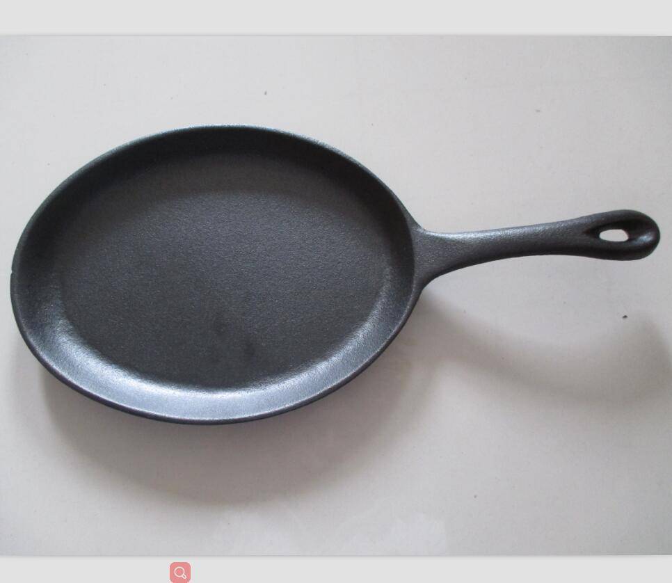 oval shape cast iron oil pan cast iron frying pan for sale