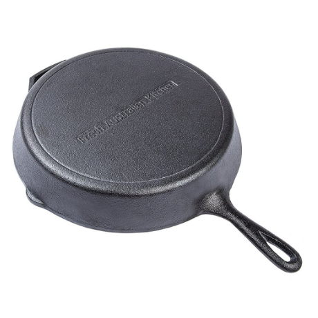 heavy-duty Diameter 40 cm cast iron skillet frying pan, Pre-seasoned