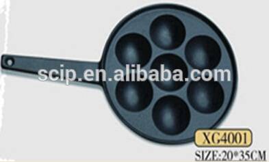 Cast iron 7 cups non stick muffin pan SGS approved,