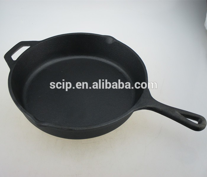 Professional manufacture of cast iron skillet/12" cast iron skillet