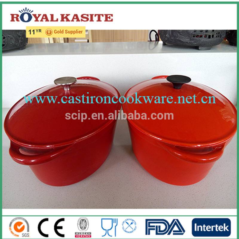 OEM/ODM Manufacturer High Borosilicate Glass Teapot -
 Oval Enamel casserole, cast iron cookware, dutch wife – KASITE
