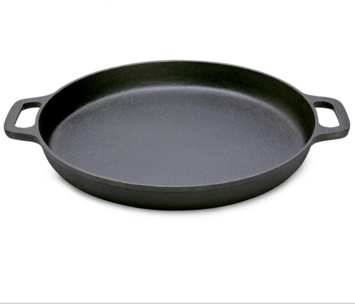 cast ironr bake pan round preseasoned