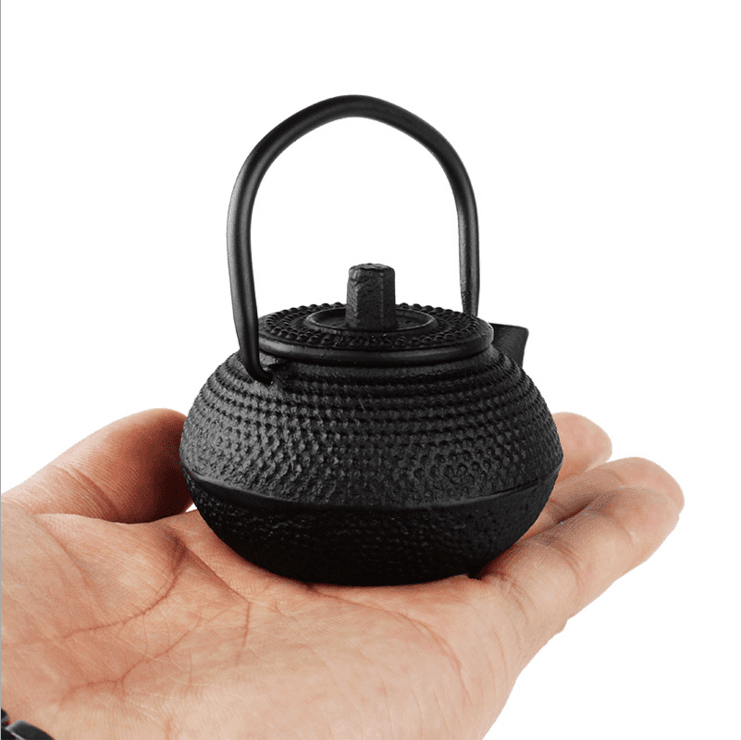 New 300ml Black Hobnail Tetsubin Kettle * Cast Iron Teapot with Infuser Filter 0.3L