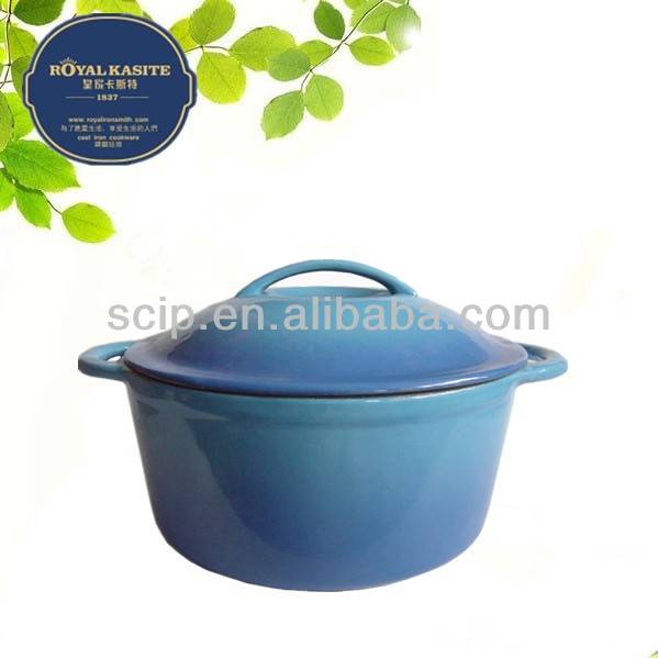 OEM/ODM China Cast Iron Shower Pan -
 Cast iron gradully blue enameled casserole – KASITE