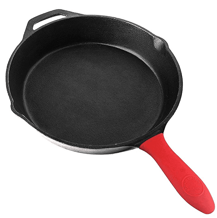 Factory wholesale Casserole Cast Iron Cookware -
 Pre-Seasoned Cast Iron Skillet with Silicone Hot Handle Holder – KASITE