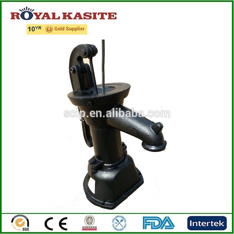 painted cast iron water pump, manual hand cast iron water pump, hand operated pumps